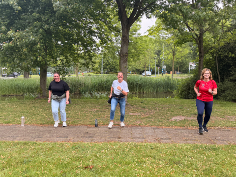 Powerwalkclinic met Monique bij Humanitas
