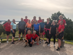 Powerwalkingclub Nesselande in het Hoge Bergse Bos Uiktijkpunt Luhrs